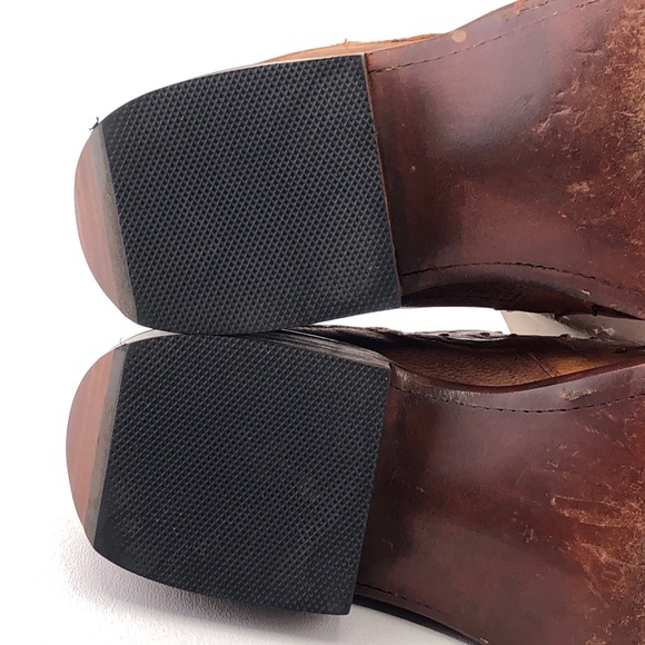 Lucchese 2000 Full Quill Ostrich Leather Slip on Clog Mules 8 B - Picture 11 of 14